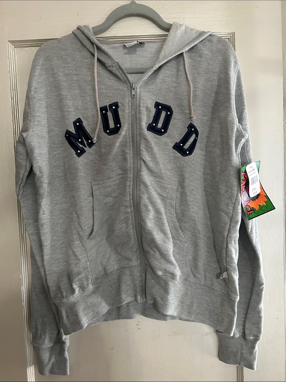 Mudd grey hoodie size L New with tags